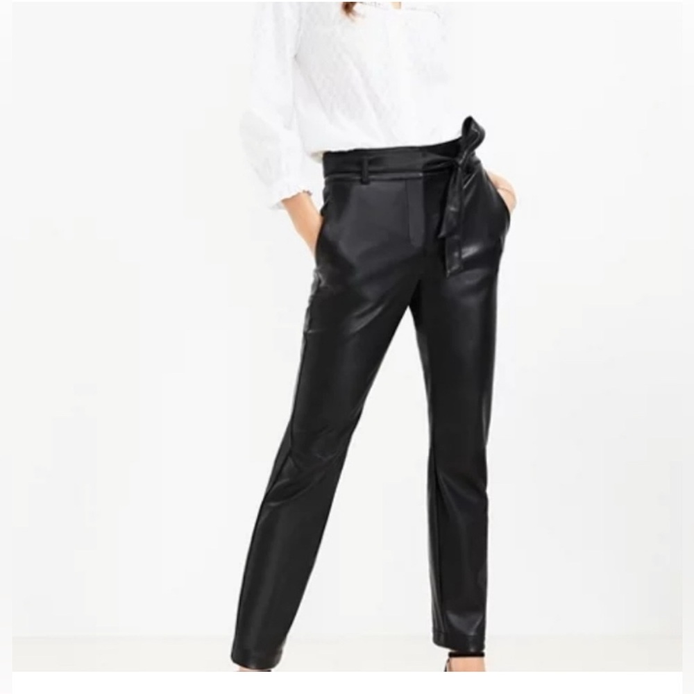 NWT Loft Faux Leather Pants Size 12
